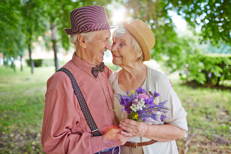 old couple in love
