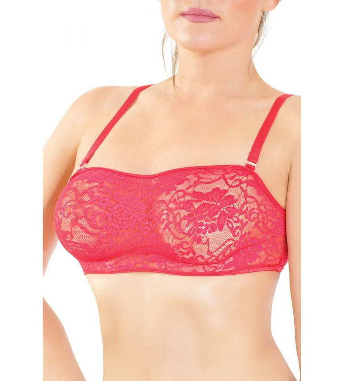 Red Lace Bralette, Womens Bra Tops