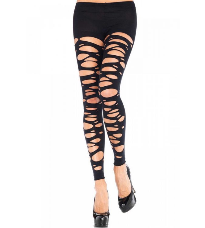 Shredded Footless Tights  Women's Stockings and Tights